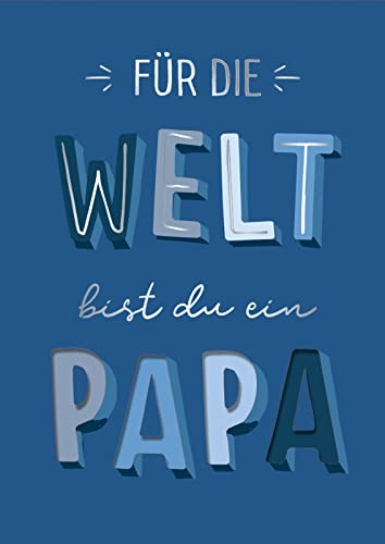 Grafik verkstad gratulationskort Bästa pappa | Musikkort med ljud | Cover version Daddy cool