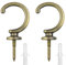 WZYTEU 4 Pcs Retenue de Rideau, Vintage Embrasses à Rideaux Métal pour Suspendre Les Rideaux, Chapeau, Vêtements, Clés ou Sacs, avec Tube d'expansion(Bronze)