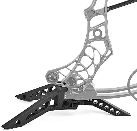 wolfman Compound Bogenständer, Dreieckiger Bogenständer, Flexible Beine, Engage Limb Legs (Schwarz)