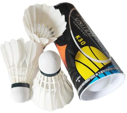 Lot de 3 balles de badminton en plumes de canard | Balle de badminton haute vitesse, équipement d'entraînement de badminton professionnel intérieur et extérieur