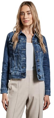 STREET ONE Damen A212417 Jeansjacke, Mid Blue Random, 40