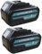 2 Stück Akku Ersatzakku für Makita 18V Akku 8Ah, BL1860B BL1850B für Baustellenradio DMR108 DMR110 DMR107 DMR112 DMR104 Radio mit LED Werkzeugakku Ultralange Akkulaufzeit 21700