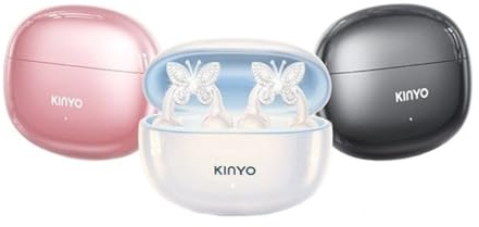 HRXNMG KinyoSound I33 - Auriculares de clip (actualización 2026) - Auriculares abiertos con cancelación de ruido ENC, sonido de alta fidelidad, diseño ligero de gancho para la oreja para entrenamiento