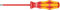 Wera 05006115001 160 I Vde Tournevis isolé pour Vis à fente, 0.8 x 4.0 x 100 mm, Rouge