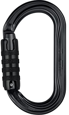 Petzl M33A TLN NEW OK Lightweight Oval Carabiner, Triact-Lock, Black