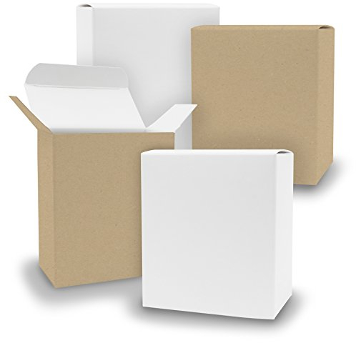 itenga Schachteln V9 24x Quader gemischt WEISS BRAUN Boxen zum Basteln