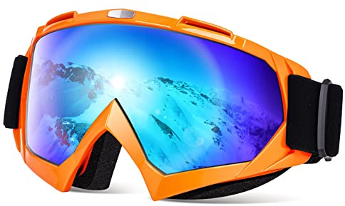 MAMBAOUT Adult Snow Ski Goggles, Snowboard Goggles for Youth, Teens, Men & Women, Wide View Snowmobile Goggles