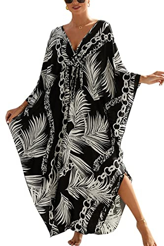 L-Peach Dam sommar mode tryckt cardigan bikini täcka upp långärmad Sarong Pareo baddräkt täcka en storlek