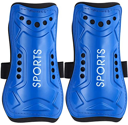 Ledeak Espinilleras de Fútbol, Fútbol Shin Guards Espinilleras Ligeras y Transpirables, Equipos de protección de Pantorrillas para Niños y Niñas Juegos de Fútbol Correr Fitness (M)