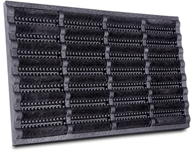 Hanse Home Coconut Brushes Doormat 40x60cm - Non-Slip, Dirt Trap Mat for Indoor and Outdoor, Black