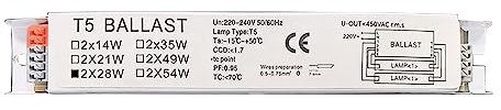 Ballast Électronique Quicktronic À Démarrage Haute Efficacité 220-240V Ballast Électronique T5 À Large Tension Ballast À Lampe Fluorescente À Fonctionnement Simple