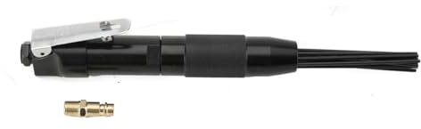 Cozyel Nadelschlackenreiniger, 12 Nadeln, Pneumatischer Nadelentroster, 4000 U/Min Entgratwerkzeug, Schmutz, Rost, Farbe, Korrosion, Entgraten, Reinigungswerkzeug für Schweißer, Werkstatt, Heimwerker