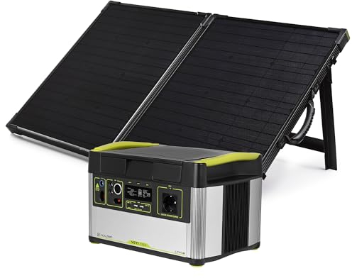Goal Zero Yeti Tragbare Powerstation - Yeti 1000X 983 Wattstunden Akkukapazität - Powerstation mit Solarpanel Boulder 100 - Wiederaufladbarer Solargenerator Camping, Reisen, Outdoor & Heimgebrauch