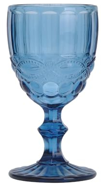 Garcia de Pou 6 Unidades - Copas Vino 'Vintage' 260 Ml Ø8X15.5 Cm Azul Cristal