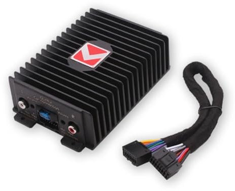 Junterone Caja Amplificadora de Navegación Android, Audio Estéreo Profesional para Coche, Amplificador de Alta Fidelidad con Mejora de Sonido de Alta Potencia 4x80W