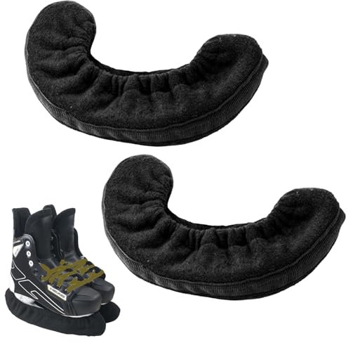 YCHYAN 2 Stück Kufenschoner Schlittschuhe, Dehnbar und Einziehbar Schlittschuhe Schoner für Eishockey Schlittschuhe, Schlittschuh Kufenschutz Zubehör, Dunkel Schlittschuhschoner Eiskunstlauf