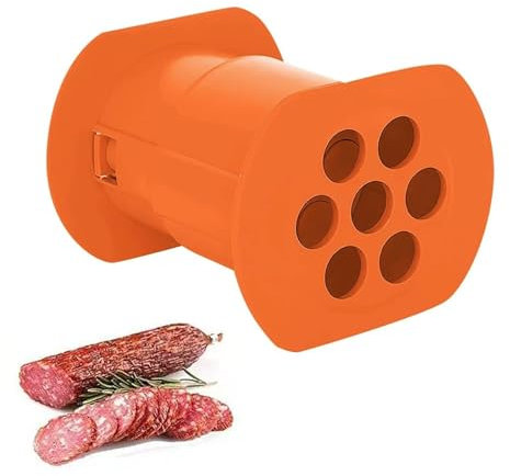 Cevapcici Press Maker, Manual Sausage Maker with 7 Holes, Food Meat Grinder Sausage Filler, Manual Cevapcici Press Maker, BBQ Grill Accessories for Home Kitchen