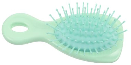 Yardwe Cepillo De Pelo Compacto Para Niño Niña y Jóvenes Masajeador De Cabelludo Con Diseño Acolchado Mini Peine Portátil Para Cabello Rizado Desenredante y Ligero Colores Macaron