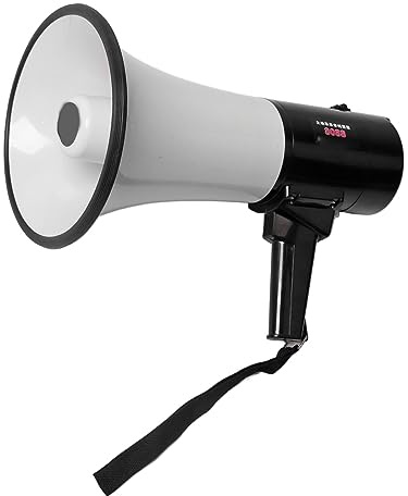 Greensen Megafono Portatile 40W con Batteria al Litio Ricaricabile – Altoparlante Portatile per Annunci Esterni, Registrazione e Riproduzione Audio, Ideale per pubblicità Stradale e Eventi All'Aperto
