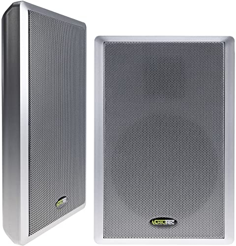ChiliTec 2-Wege Flatpanel-Lautsprecher Surround 40W 2 Stück/Paarpreis, Silber