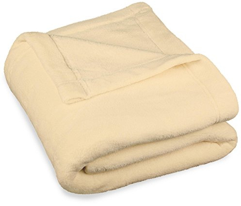 Celinatex Montreal Manta con Forro Polar de Microfibra, poliéster, Beige, 220 X 240