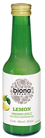 Biona Organic Lemon Juice 200ml (Pack of 2)