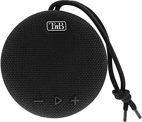 T'nB - Enceinte Bluetooth 5,0 Portable, Ultra Compact, Waterproof, Etanche A L’Eau, Resistante, Stéréo, Compact, Commandes Intégrées, Enceinte sans Fil, Autonomie Jusqu’à 5H 5 W– Couleur Noir
