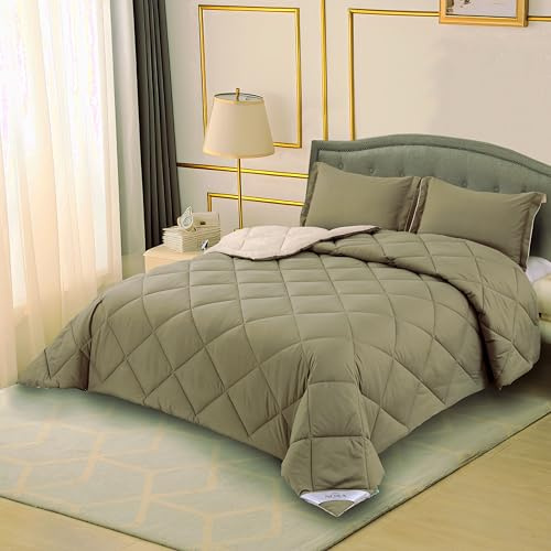 NORA HOME Edredon Cama 90 Beige Reversible. Nivel Térmico Muy Alto 4.5/5. 400 gr/m² Fibra 3D. Antiácaros. Antibacterias. Relleno Nordico Invierno 180x260. Certificado Oeko-Tex - Bicolor