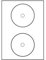 200 CD-ETIKETTEN 117MM WIE ZWECKFORM L7676-100 KINGSIZE