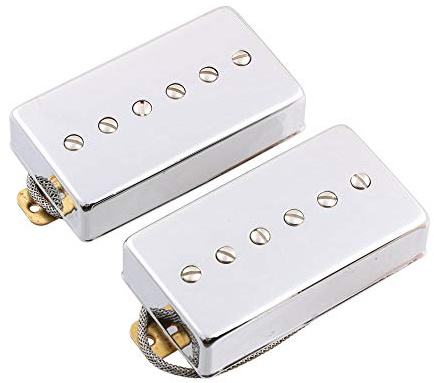 LYWS Humbucker P90 Micro à simple bobinage Alnico V Bridge & Neck pour guitare (chromé)