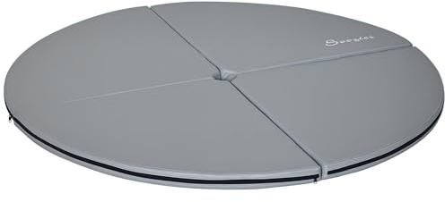Soozier Pole Dance Mat 2T x 5'W Folding Pole Crash Mat Home Gray