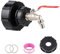 SWAWIS IBC Auslaufhahn IBC Tank Zubehör Wassertank S100x8/S60x6 Grobgewinde IBC Adapter Kugelhahn 3/4 Zoll Schlauchanschluss Wasserhahn Adapter Gartenschlauch für IBC Container, Regentonne