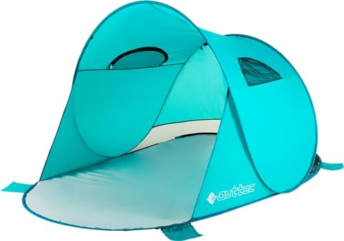 Outtec Tente de Plage Pop Up XXL, Protection UV50, 225 cm