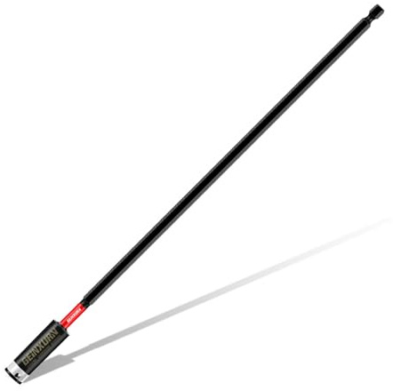 Geinxurn 1Pcs Impact Magnetic Screwdriver Bit Holders, 12Inches Extension Socket Drill Bit Holder S2 Alloy Steel Hex Shank Quick-Change Drill Bit Guide