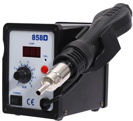 700-W-Digital-Heißluft-Lötstation, Heißluft-Lötstation, Entlötstation, mit Einstellbarer 8-stufiger Windgeschwindigkeit, zum Erhitzen und Schmelzen von Zinn Geeignet.