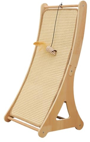 Arbre À Chat Stable Et Anti-basculement, 65 X 32,5 X 28 Cm, Griffoir Pour Chat, Jouet Interactif Pour Soulager L'ennui, Planche À Gratter Verticale, Pour La Maison, Le Salon, Le Coin De Jeu Pour Chato