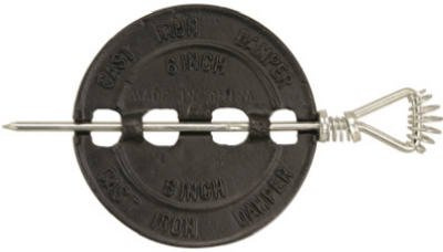 Norwesco BM0051A Imperial Manufacturing Damper 6 Diameter Cast Iron
