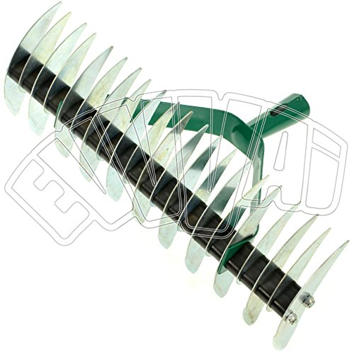 Scarificateur manuel à double denture (11 + 21 dents) pour jardin et gazon