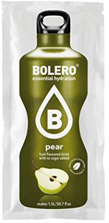 BOLERO Drinks 24 bustine da 9 grammi gusto PERA - Preparato istantaneo per Bevande con Stevia e Vitamina C e Senza Zucchero
