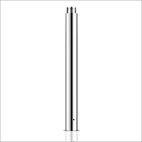 PRIORMAN Pole Dance Extension Pole, Pro Quality 500mm(19.7) for 45mm(1.77) Pole Dancing,Height Adjustable with Easy Installation & Smooth Connectiong Accessory，Silver