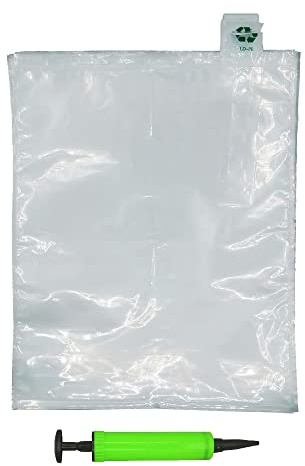 MIUPOO Packaging Air Bags,Clear Plastic Inflatable Air Packaging Protector Bag with Free Pump Cushion,Air Inflatable Cushion Blocking Packaging Bag,10x12 Inches,50 Pieces