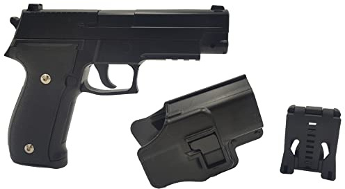 Saigo Defense Airsoft G.26 Pistola de Muelle Negra/Material: Metal/Potencia: 0.5 Joule/Viene con Funda de Cinturón CQC