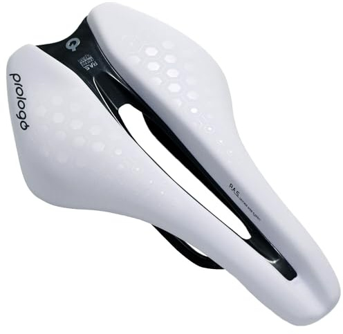 Prologo Dimension TRI T4.0 Rail Road MTB Triathlon VL-1A61B Saddle, White, PR2808