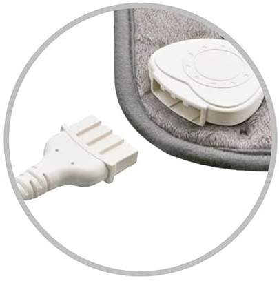 Almohadilla eléctrica lumbar 100W 40x30cm, alivia dolores, ideal para terapia y relajación muscular.