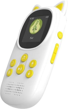 Juqoyue 32 GB Bluetooth MP3-spelare, bärbar musikspelare för barn, inbyggd HD-högtalare, stöd för röstinspelning, stegräknare, FM-radio