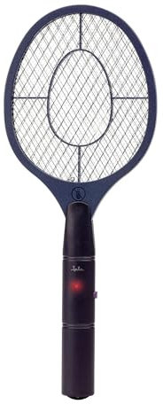 JATA HOGAR MOST3554 - Raquette Anti-moustiques électrique Pliable 2 en 1, Fonctionne avec 2 Piles AA, pour extérieur et intérieur, 30 m², Grande Puissance