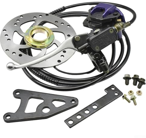 Gdfnmogo Kit de frein à disque arrière pour vélo électrique – Disque ventilé de 16 cm avec pompe en alliage d'aluminium, dissipation améliorée de la chaleur, compatible avec E (sans pompe ABS)