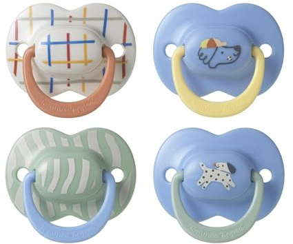 Tommee Tippee Ciuccio Ultimate Fit, 6-18 mesi, confezione da 4, tettarella ortodontica per neonati, design simmetrico, in silicone privo di BPA, collezione Club House