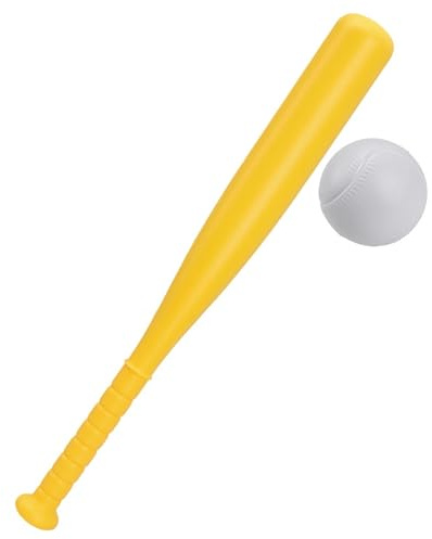 Mazza da baseball per bambini|Mazza da baseball in plastica, per bambini piccoli - Giocattolo multifunzionale e accessorio da palestra, giallo