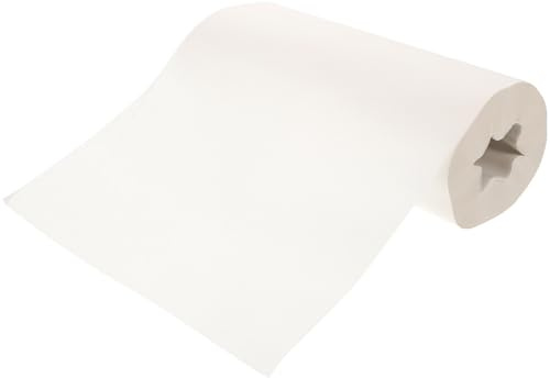 GLSTOY Rouleau de Papier D'emballage Blanc Papier Haute Résistance Facile à Couper 30cm X 50m pour Vêtements et Travaux Manuels